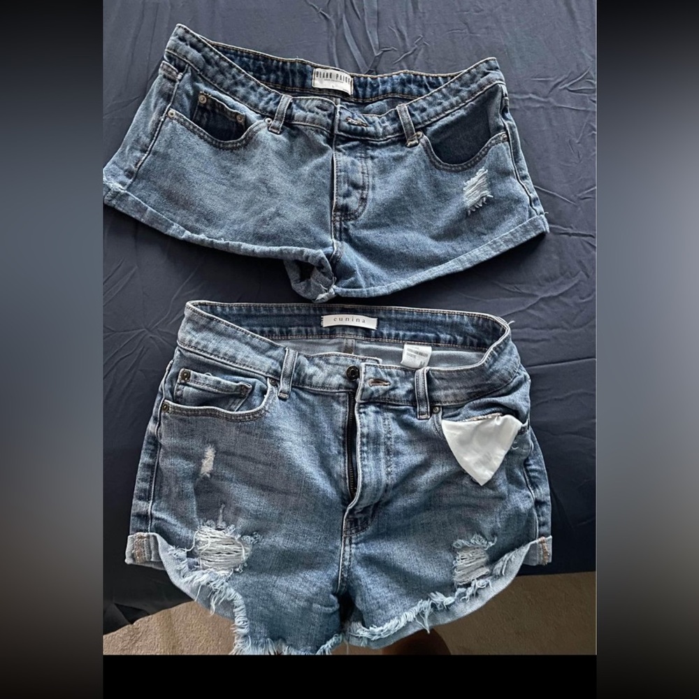 Womens Jean Shorts 2 Pairs (1 medium, 1 large but fits like M)